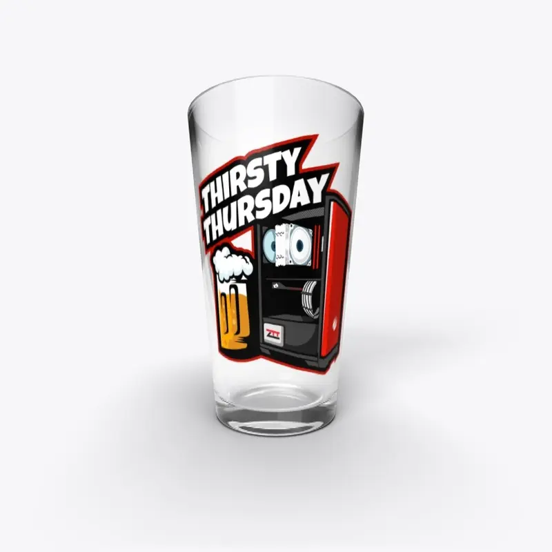 Thirsty Thursday Logo Drinking Glass